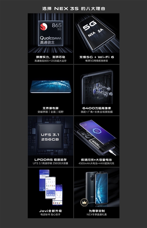 vivo NEX 3S售价公布：4998元起！