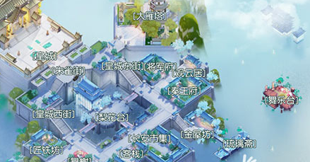 花与剑手游灵犀之会的石桥位置介绍