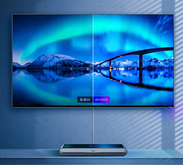 海信带来旗下55英寸自旋转竖屏电视