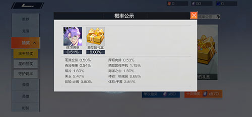 风云岛行动抽奖概率分析