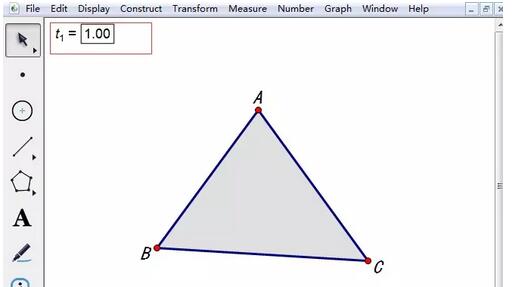 几何画板让三角形里面变色的操作方法截图