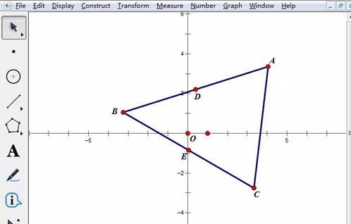 几何画板验证三角形复心坐标公式的具体步骤截图