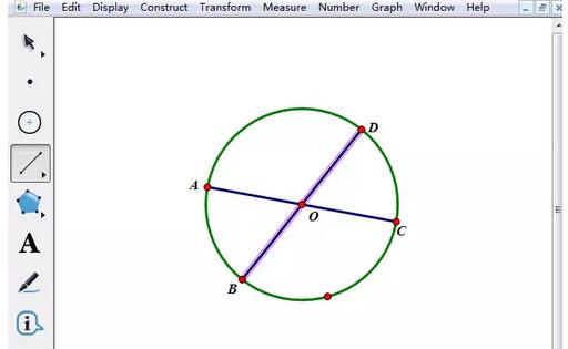 几何画板作相交直线绕交点旋转的操作方法截图