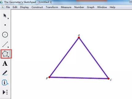 几何画板制作三角形的旁切圆的具体方法教程截图