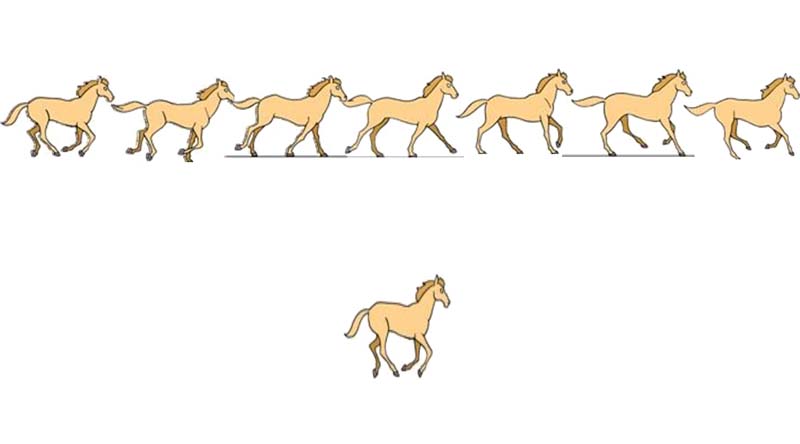 PPT设计一段马儿奔跑动画的具体方法截图
