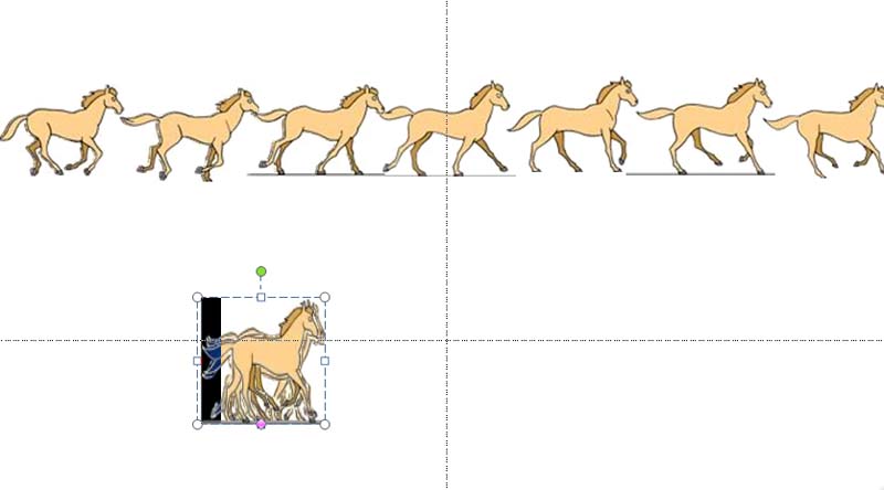 PPT设计一段马儿奔跑动画的具体方法截图