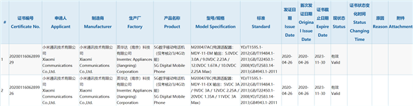 Redmi Note 10要来？小米5G新设备得来3C认证