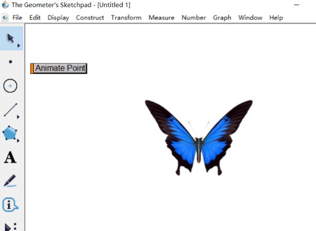 几何画板制作蝴蝶动画的操作方法截图
