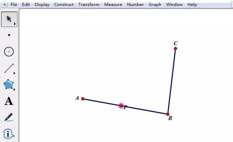 几何画板让一个点在折线上运动的操作教程截图