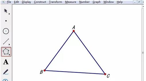 几何画板让三角形里面变色的操作方法截图