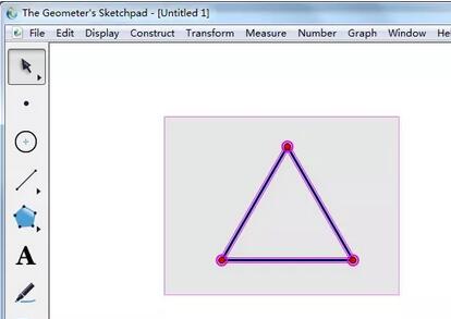 几何画板创建正三角形工具的简单方法截图