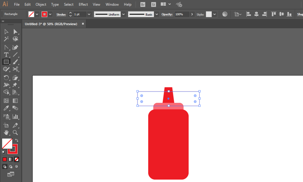 ai设计番茄酱料瓶图目的简单方法截图