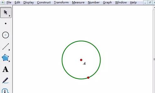 借助几何画板作一点绕圆旋转的操作方法截图