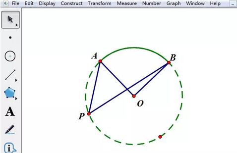几何画板做出圆周角定理演示动画的具体步骤截图