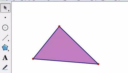 几何画板制作动点在三角形边上运动动画的方法截图