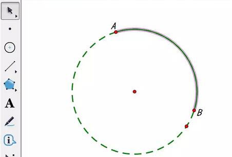 几何画板制作小圆包围大圆转折动画的操作步骤截图