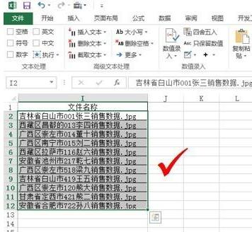 Excel一键加加后缀扩展名的操作方法截图