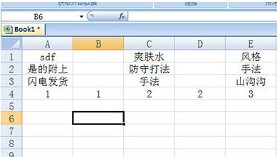 Excel隔列加空列的操作流程截图