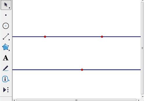 几何画板验证同底等高平行四边形面积相等的操作步骤截图