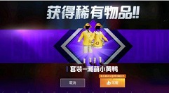 和平精英道聚城小黄鸭上线1小时下架解析