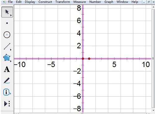几何画板坐标轴刻度数字变大的具体方法截图