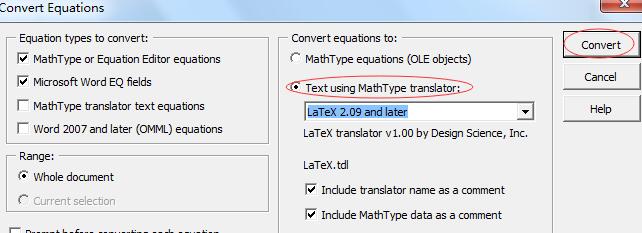 MathType通过复制转换公式为LaTeX代码的具体方法截图