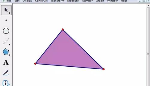 几何画板作动点在三角形三边上的运动动画的图文教程截图