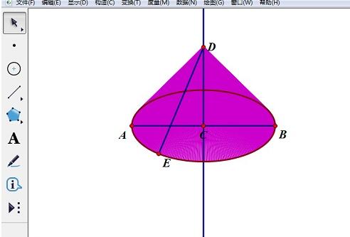 几何画板制作圆锥体的具体方法截图
