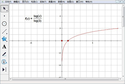 几何画板画制对数函数的基础方法截图