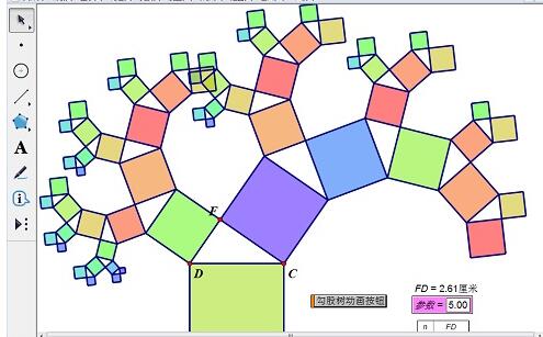 几何画板勾股树的制作方法截图