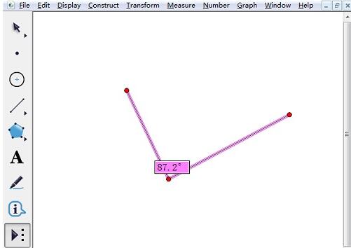 几何画板制作带度度值的角的操作方法截图