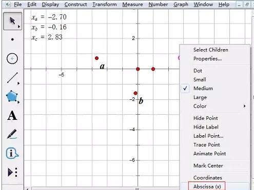 几何画板制作动态二次函数的具体方法截图