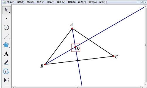 几何画板画制三角形内切圆的具体操作步骤截图