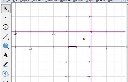 使用几何画板标记坐标系功能的操作步骤