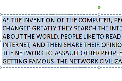 PPT文本中英文快速改为大写的操作方法