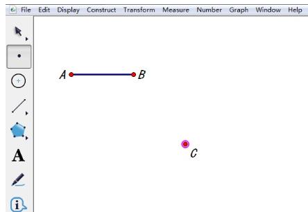 几何画板让两线段运动中保持相等的操作流程截图
