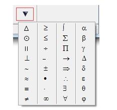 几何画板中打开数学符号面板的操作历程截图