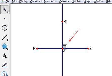 几何画板直角符号显现双线的处理教程截图