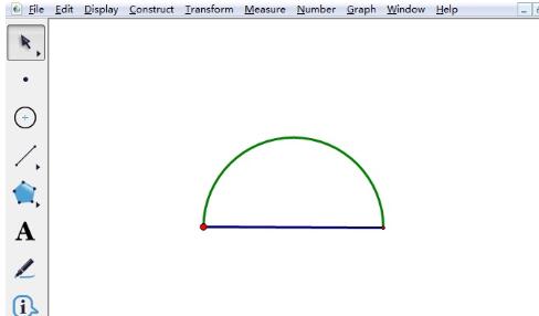 几何画板为半圆填色的操作内容