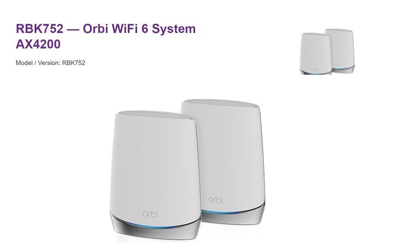 网件带来第二套支持Wi-Fi 6的 Orbi Mesh路由器