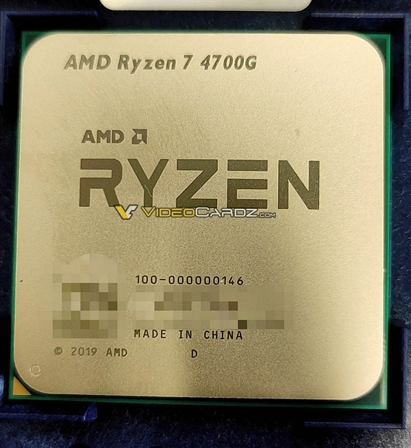 AMD即将上线锐龙4000G APU系列 代号Renoir