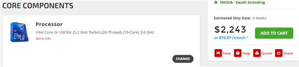 Intel i9-10850K提前现身：