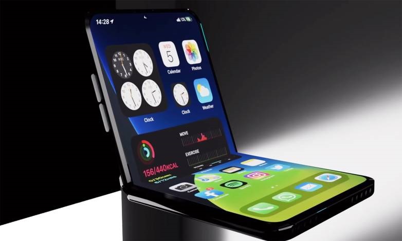 折叠屏iPhone原型机爆料:翻盖设计
