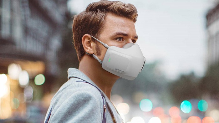 LG展示PuriCare空气净化器 采用类似口罩造型