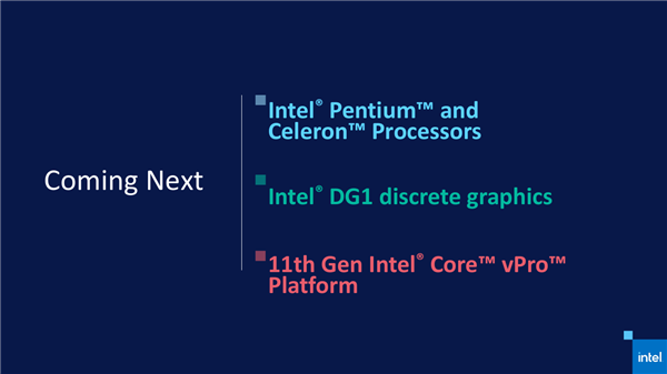 Intel 11代酷睿上线 近年来最大一次飞跃