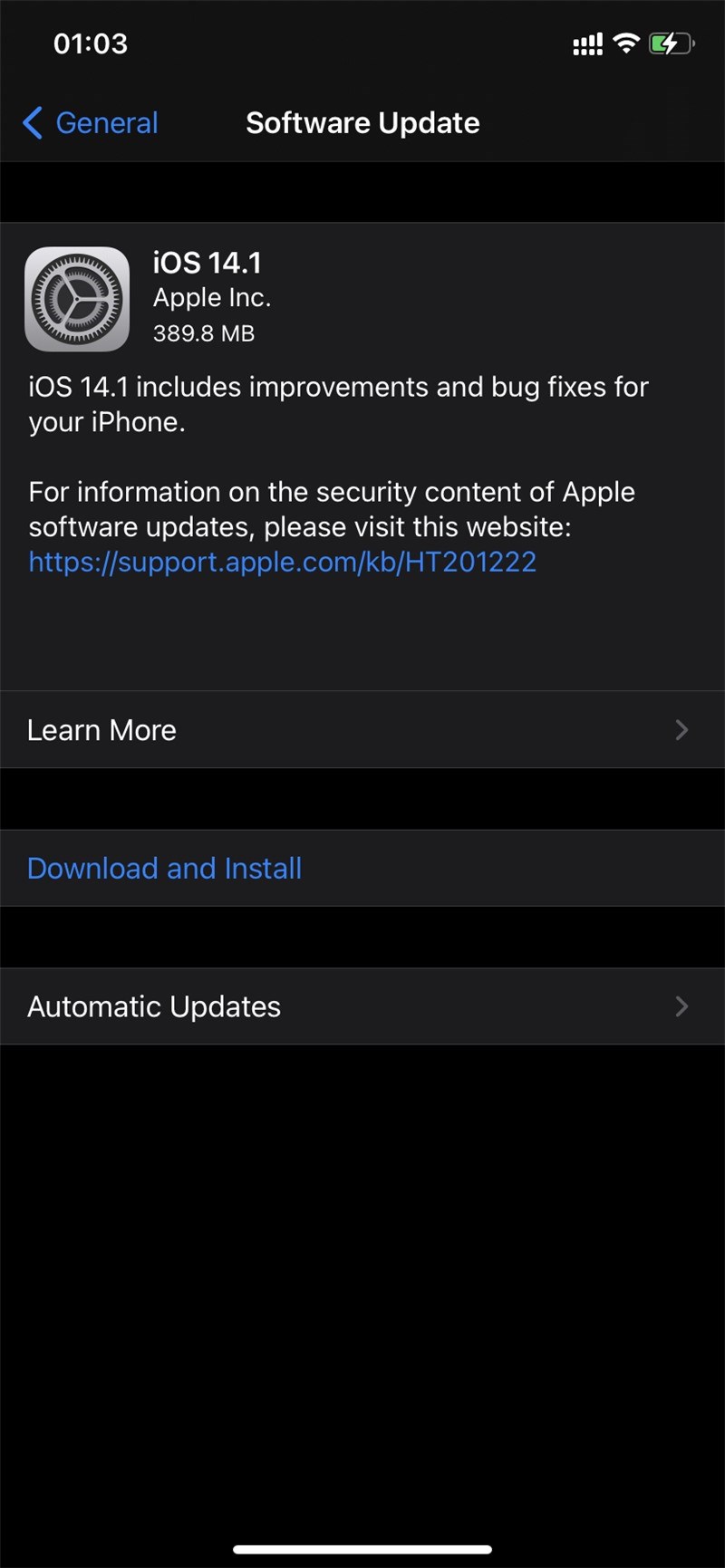 ios14.1正式版更新了什么?iOS14.1正式版更新内容