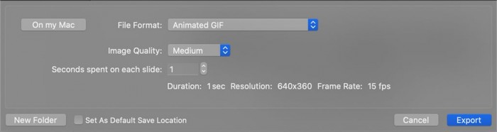 Mac端PowerPoint更新：支持导出为GIF动图