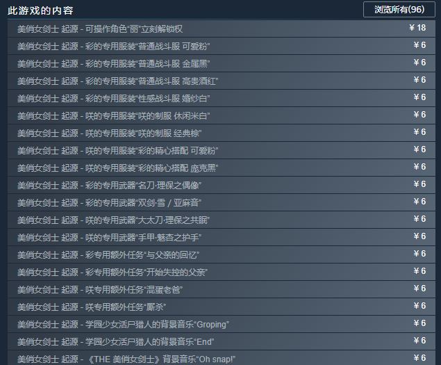 《美俏女剑士：起源》已在Steam发售 支持简/繁中文