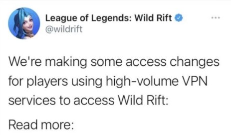 英雄联盟手游登录限制通知 英雄联盟手游公测地区外登录进入受限解析