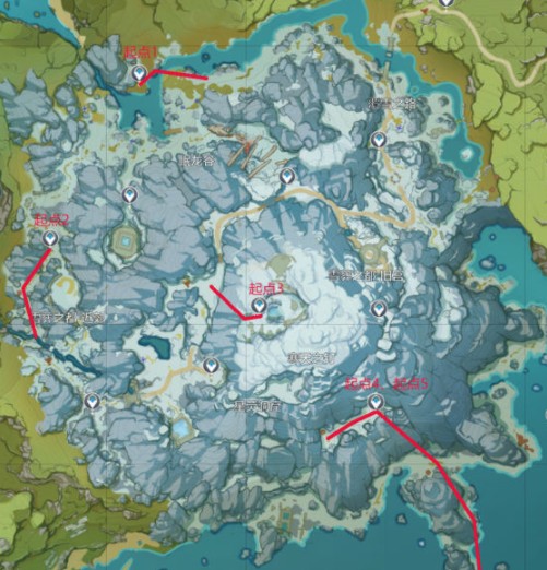 原神雪山精英怪怎么速刷?原神1.2版本雪山锄大地速刷路线一览